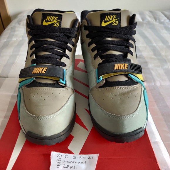 2006 Nike air trainer 1 mid SB "bamboo" size us10 - Picture 3 of 8